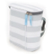 Baby Insulated 2 Bottle Tote Bags Keep Baby Bottles Warm or Cool - Grey Stripe _ENZO