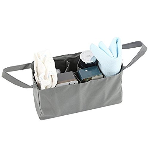  Baby Travel Portable Diaper Bags Nappy Bags Insert Organizer Storage for Mom with 7 Pockets (Gray) _ENZO