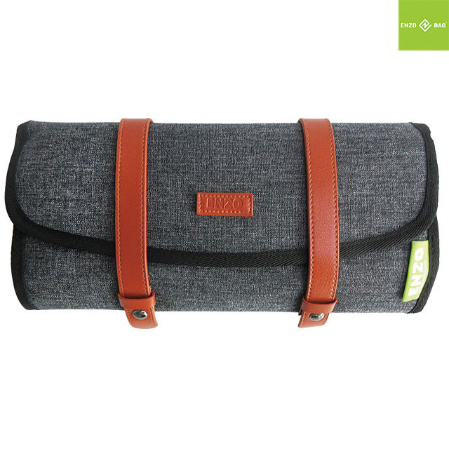 Portable Changing Pad Station With Pockets And Stroller Straps Grey-Enzobags