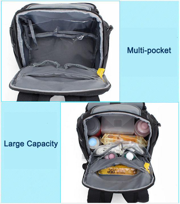 New Waterproof 3 PCS/SET Baby Changing Diaper Nappy Mummy Bag Backpack Handbag_ENZO