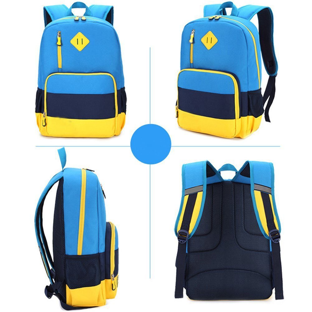Kids Waterproof Backpack for Elementary or Middle School Boys and Girls-EnzoBags