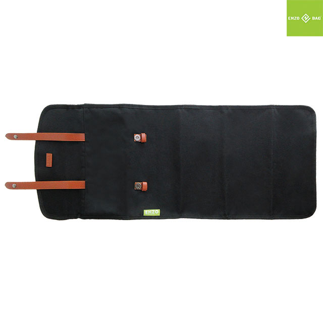 Portable Changing Pad Station With Pockets And Stroller Straps Black-Enzobags